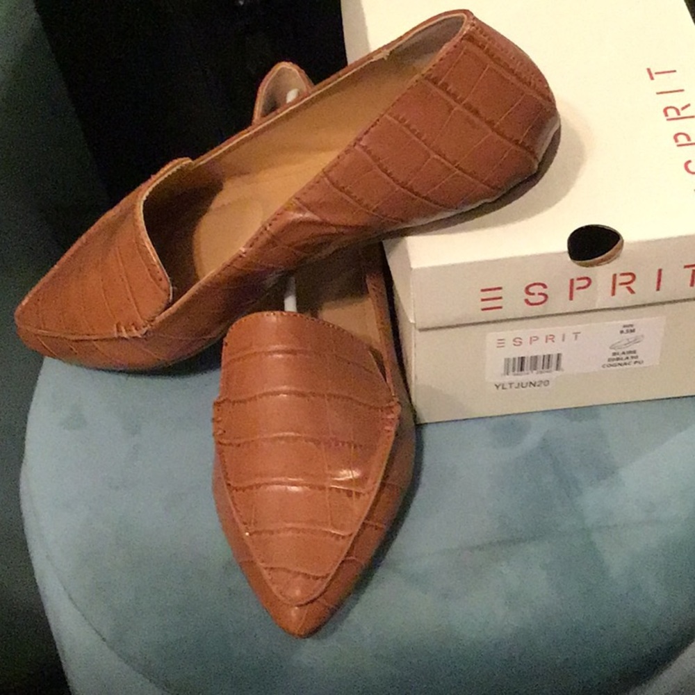 Croc embossed loafers